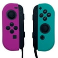 thumbnail image 1 of JenDore Teal & Fucshia Pink Silicone Nintendo Switch Joy-con Protective Shell Covers, 1 of 4