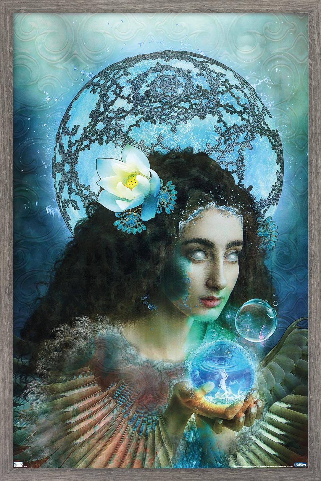 Jena DellaGrottaglia: Cosmic Zodiac - Aquarius Wall Poster, 14.725" x 22.375" Framed