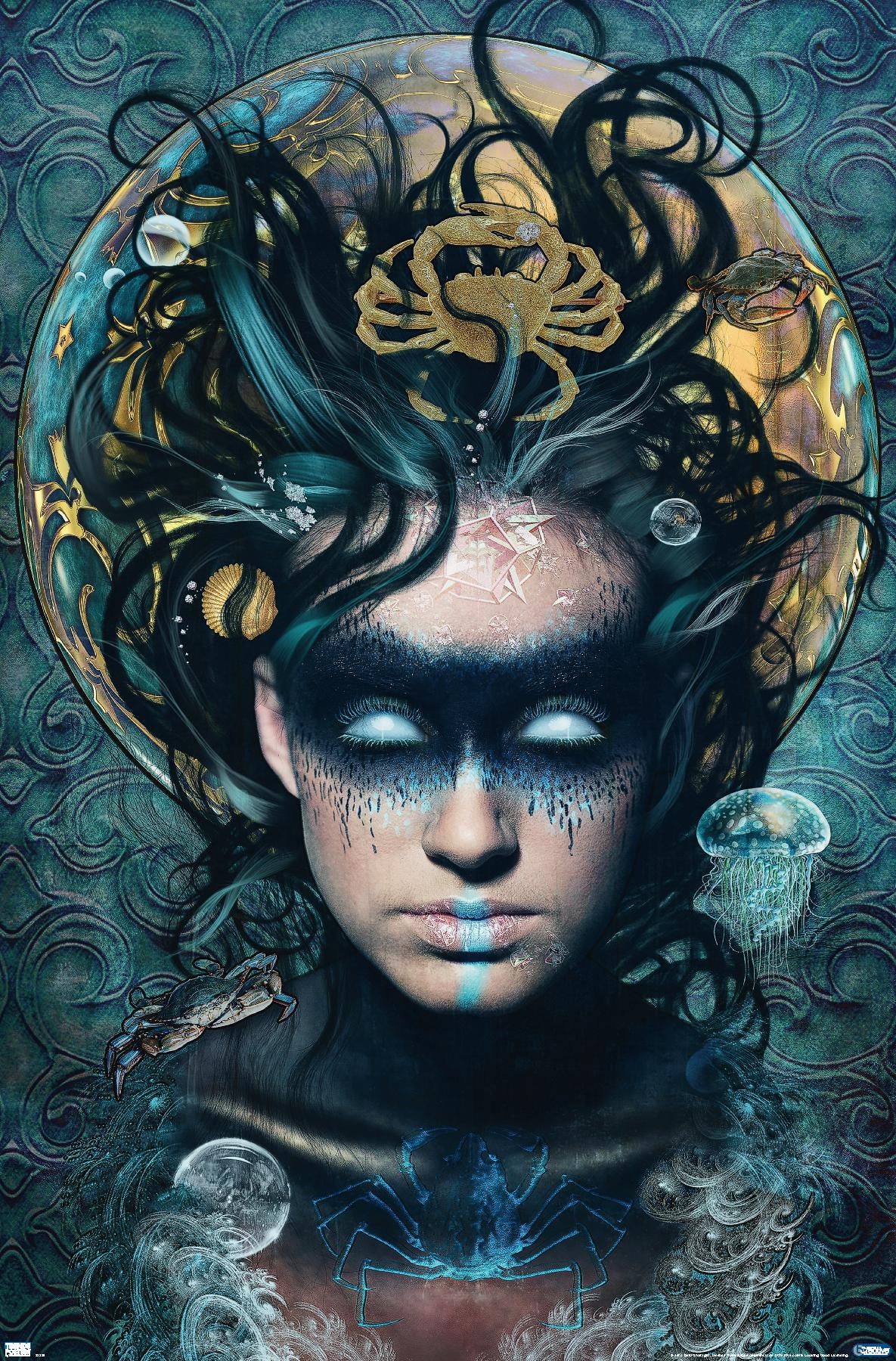 Jena DellaGrottaglia: Cosmic Zodiac - Cancer Wall Poster, 22.375" x 34"