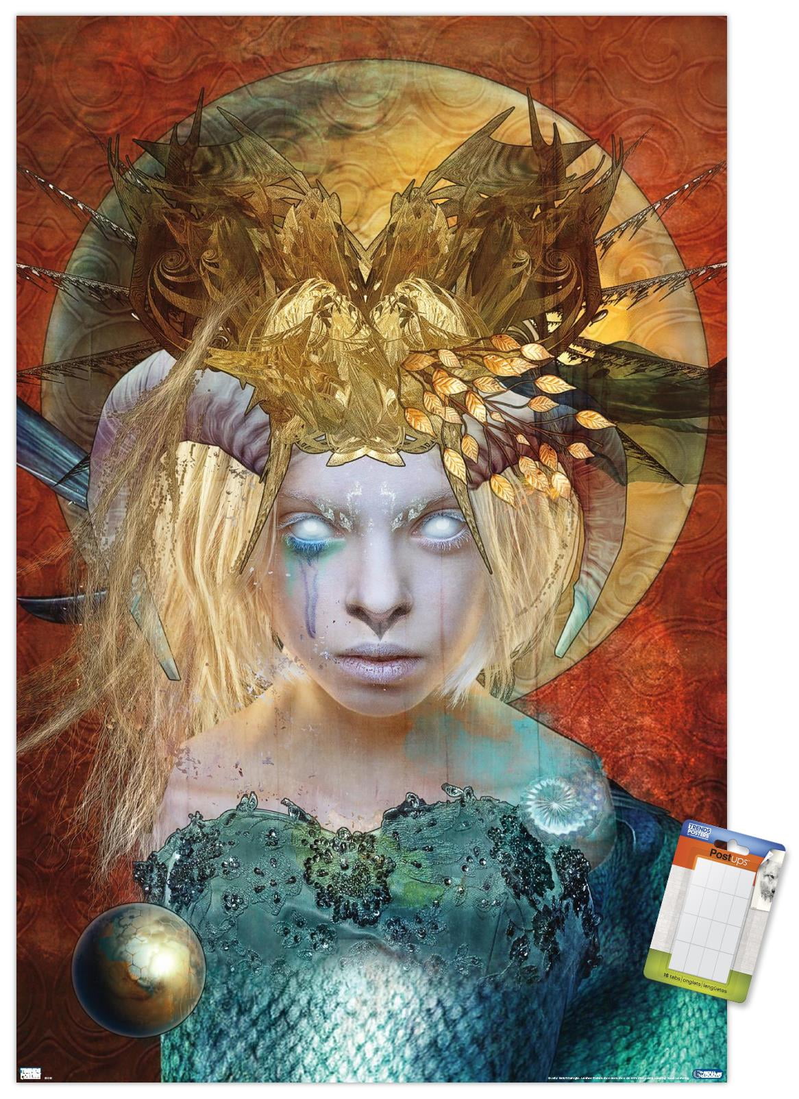 Jena DellaGrottaglia: Cosmic Zodiac - Capricorn Wall Poster, 14.725" x 22.375"