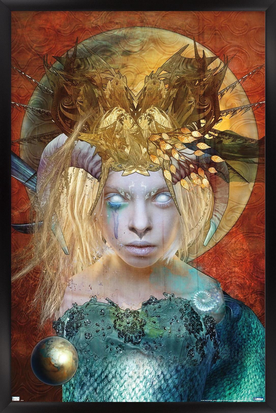 Jena DellaGrottaglia: Cosmic Zodiac - Capricorn Wall Poster, 22.375" x 34" Framed