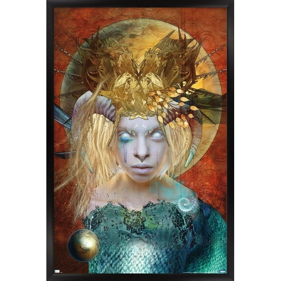 Jena DellaGrottaglia: Cosmic Zodiac - Capricorn Wall Poster, 22.375" x 34" Framed
