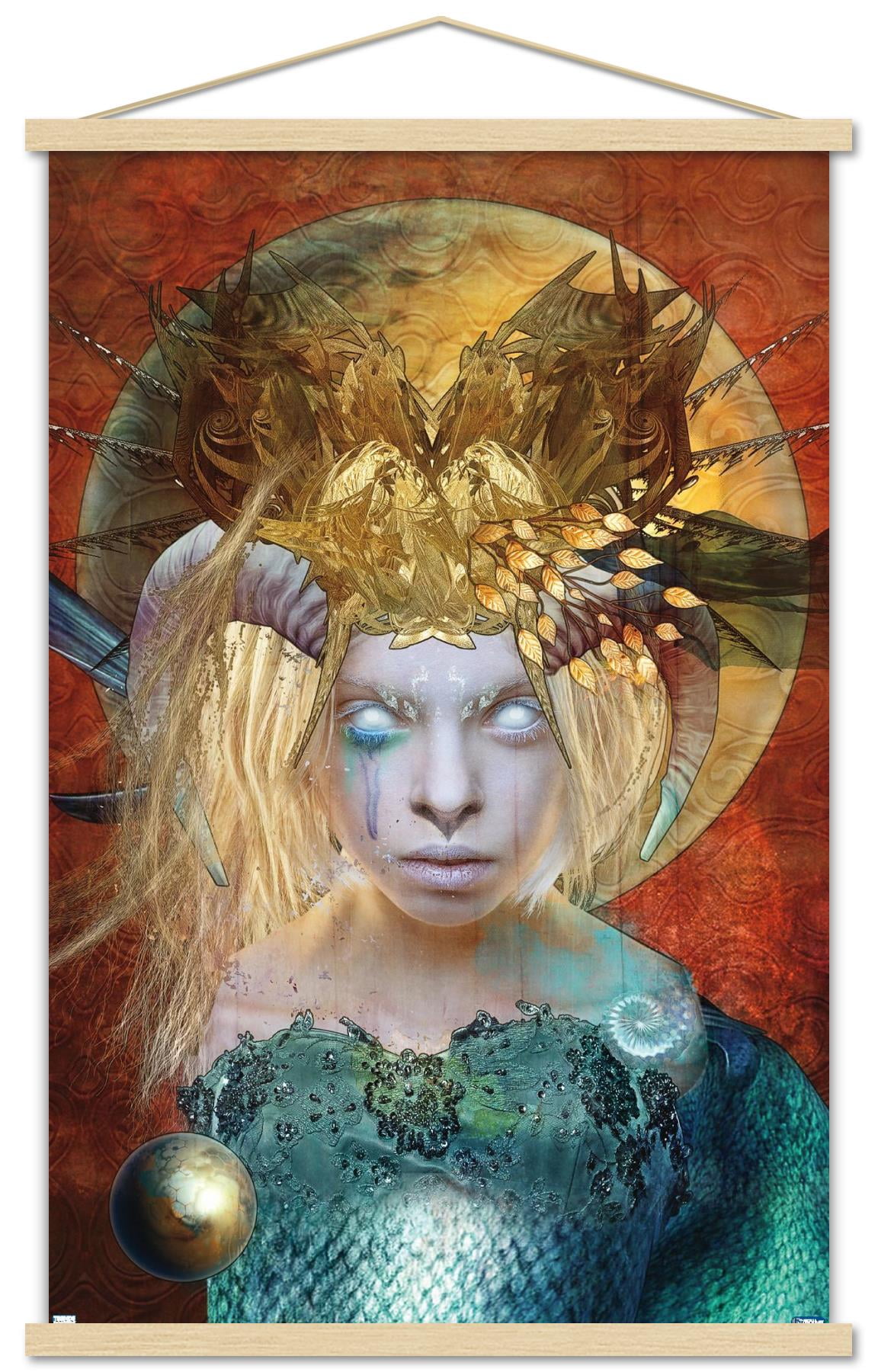 Jena DellaGrottaglia: Cosmic Zodiac - Capricorn Wall Poster with Magnetic Frame, 22.375" x 34"