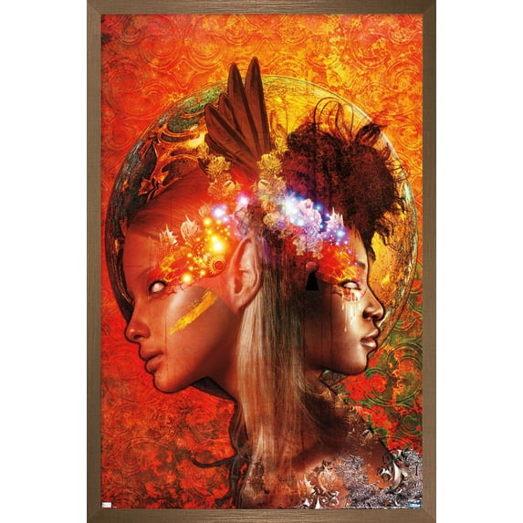 Jena DellaGrottaglia: Cosmic Zodiac - Gemini Wall Poster, 22.375" x 34" Framed