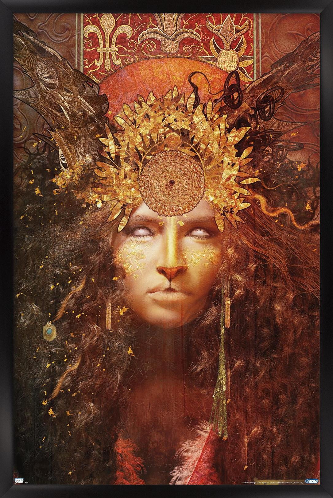 Jena DellaGrottaglia: Cosmic Zodiac - Leo Wall Poster, 14.725" x 22.375" Framed