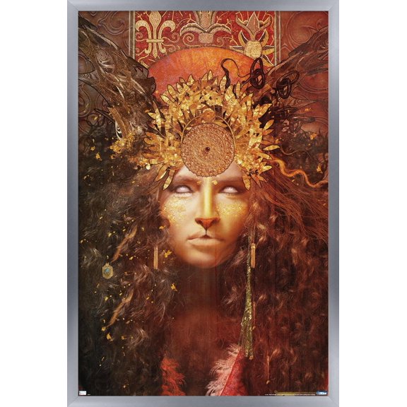 Jena DellaGrottaglia: Cosmic Zodiac - Leo Wall Poster, 14.725" x 22.375" Framed