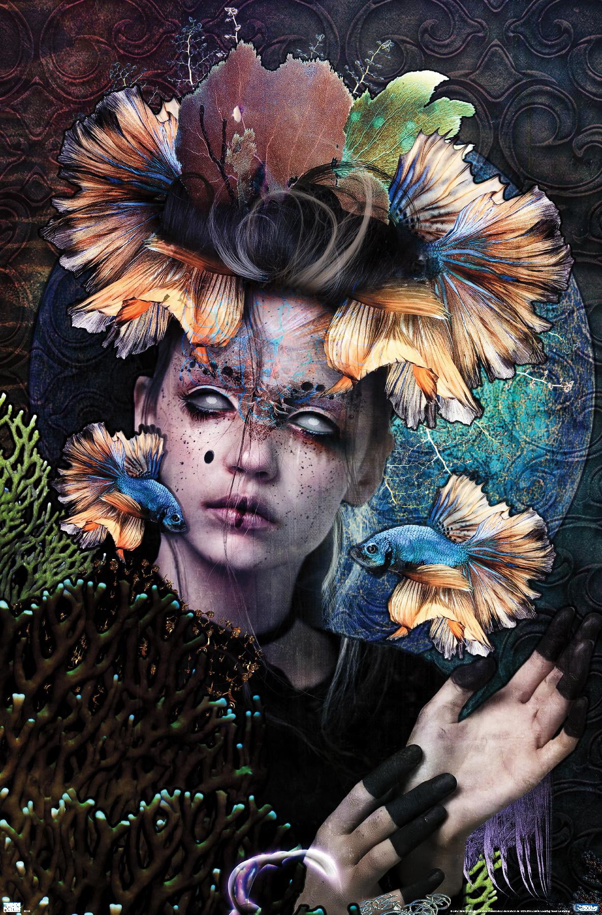 Jena DellaGrottaglia: Cosmic Zodiac - Pisces Wall Poster, 22.375" x 34"
