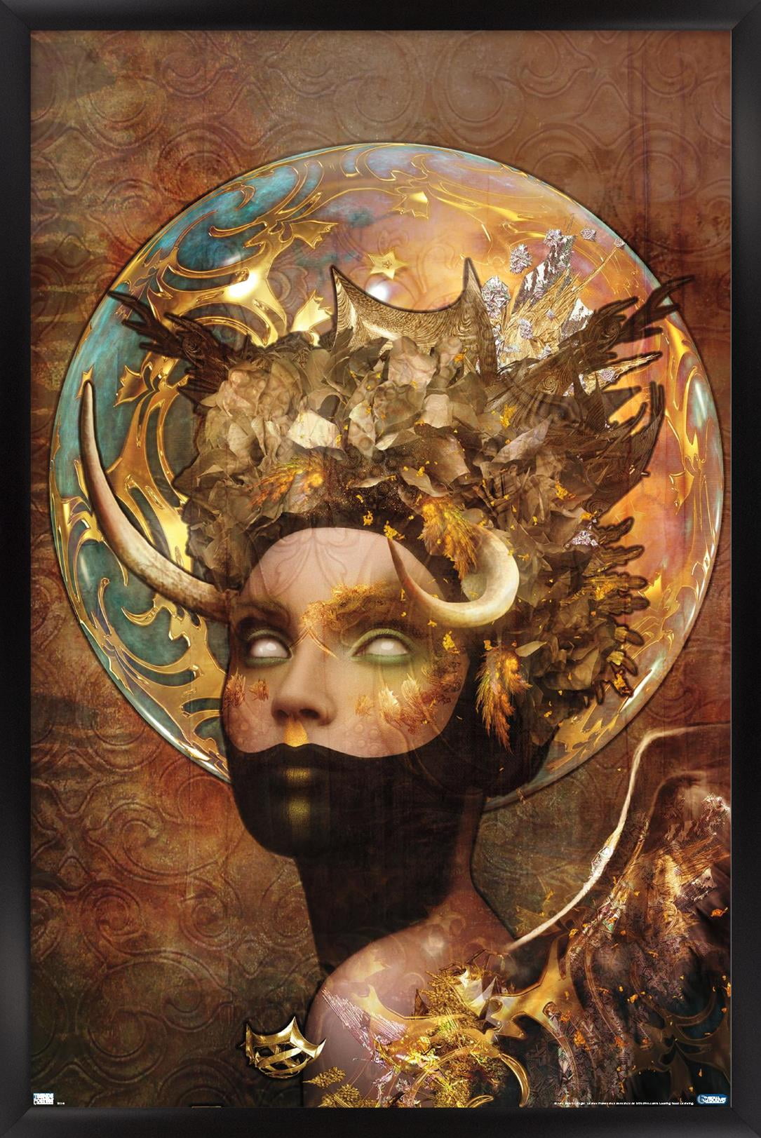 Jena DellaGrottaglia: Cosmic Zodiac - Taurus Wall Poster, 22.375" x 34" Framed