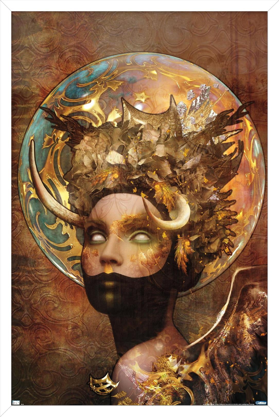 Jena DellaGrottaglia: Cosmic Zodiac - Taurus Wall Poster, 22.375" x 34" Framed