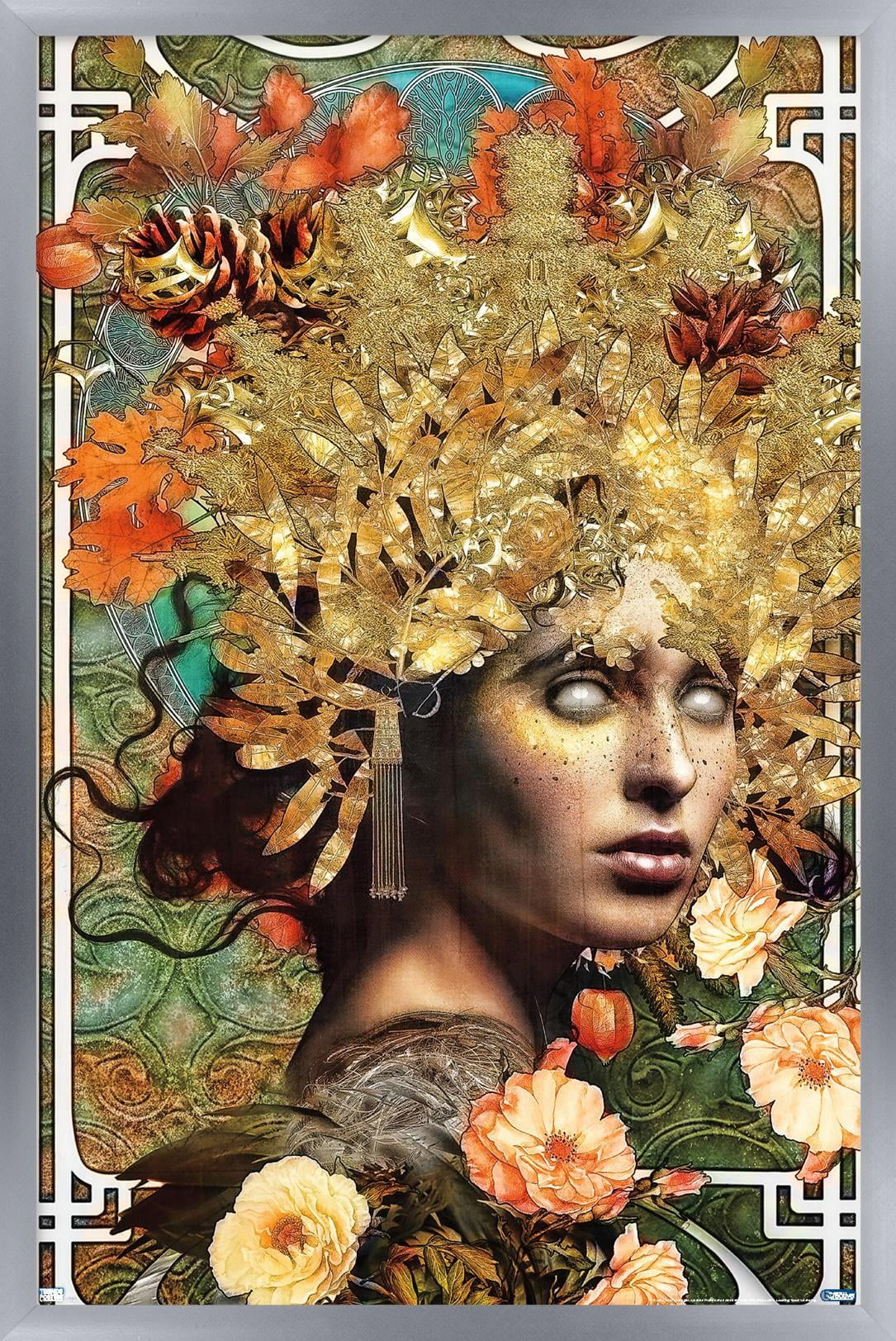 Jena DellaGrottaglia: Cosmic Zodiac - Virgo Wall Poster, 14.725" x 22.375" Framed