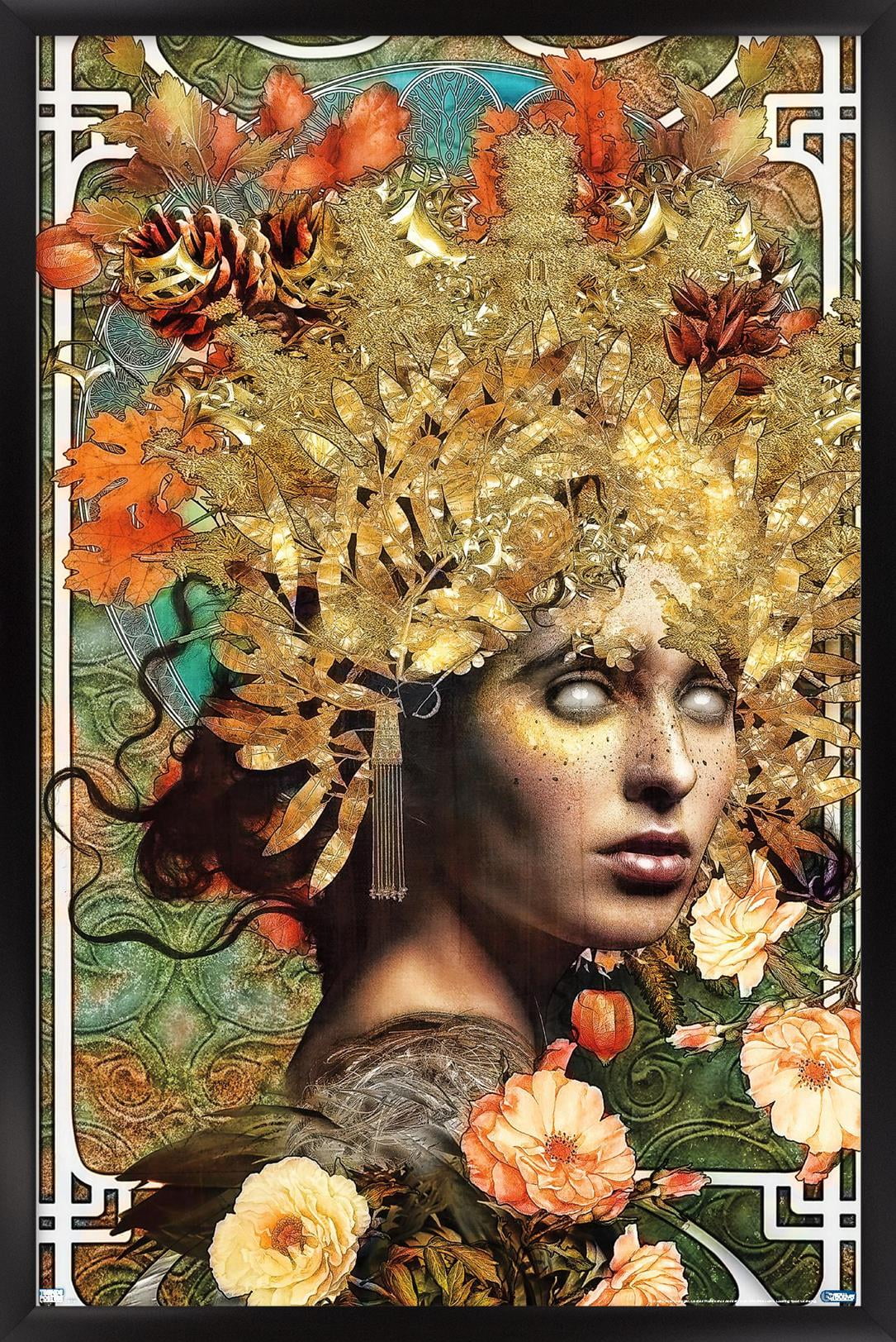 Jena DellaGrottaglia: Cosmic Zodiac - Virgo Wall Poster, 14.725" x 22.375" Framed