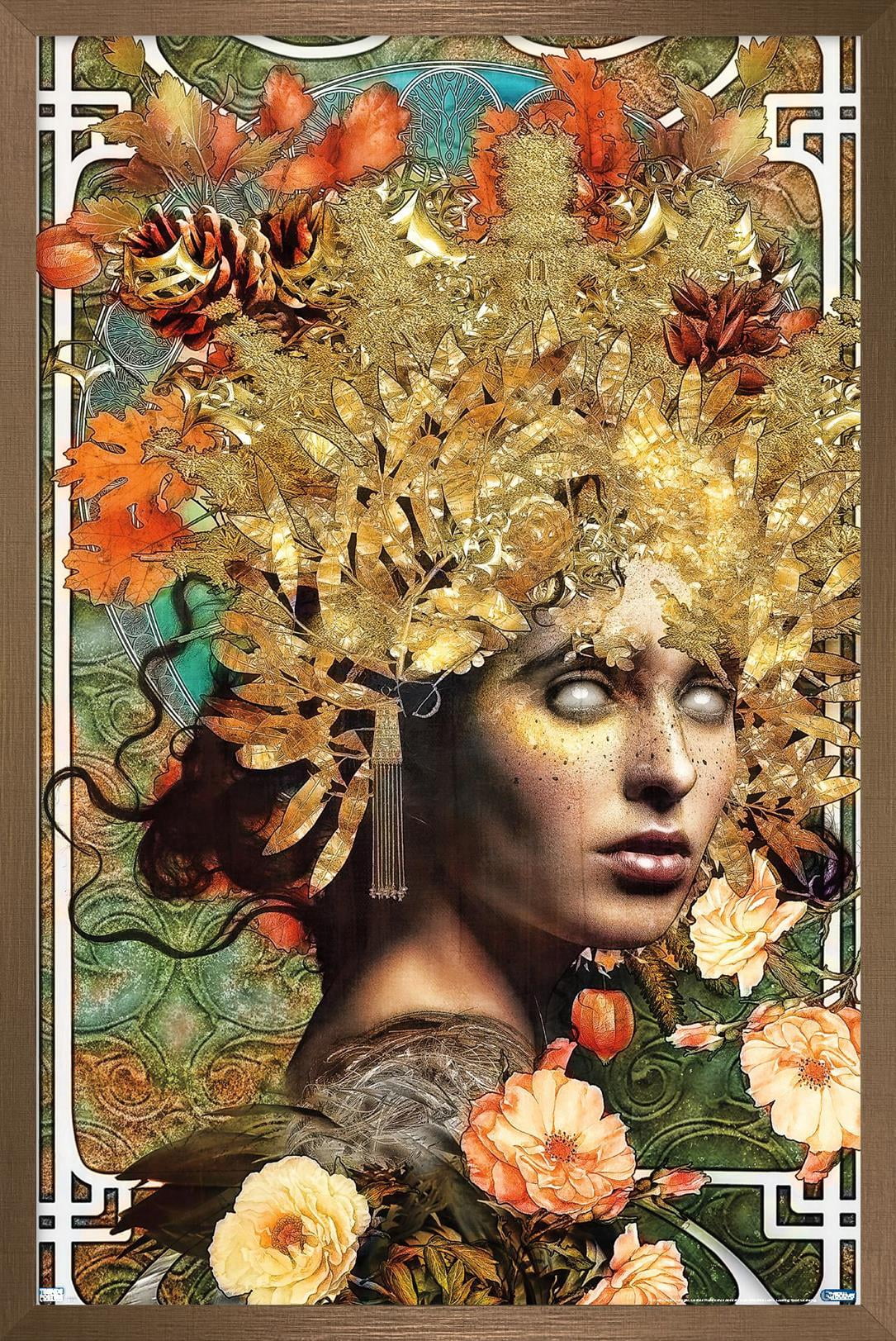 Jena DellaGrottaglia: Cosmic Zodiac - Virgo Wall Poster, 22.375" x 34" Framed
