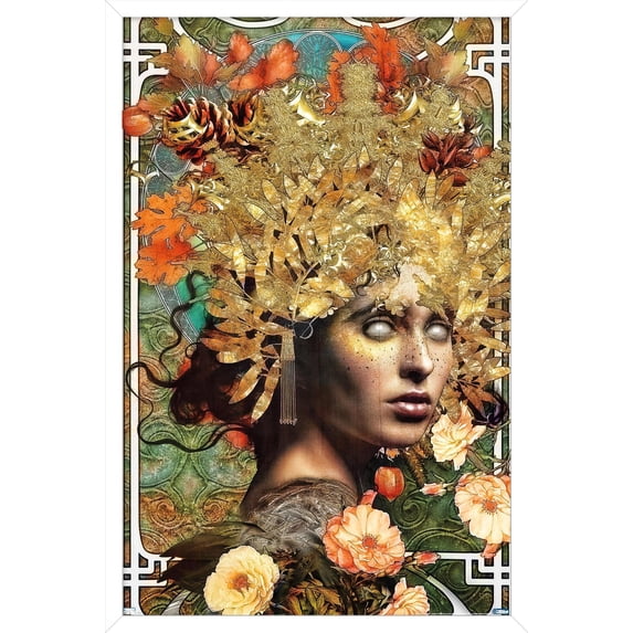 Jena DellaGrottaglia: Cosmic Zodiac - Virgo Wall Poster, 22.375" x 34" Framed