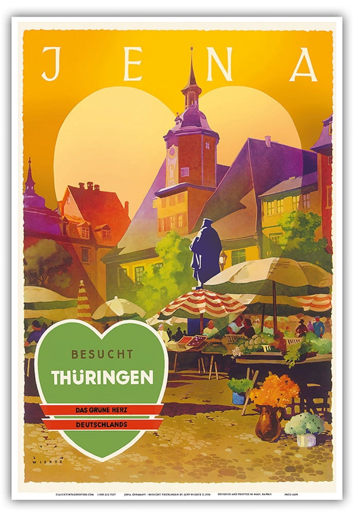 Jena Germany - Visit Thuringia - The Green Heart Germany - Vintage 