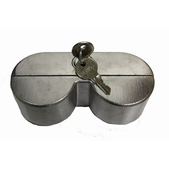 Jendyk YOKEMK4-KD Brushed Aluminum Double Knob Tractor Air Brake Lock (Keyed Differently), 1 Pack CA1