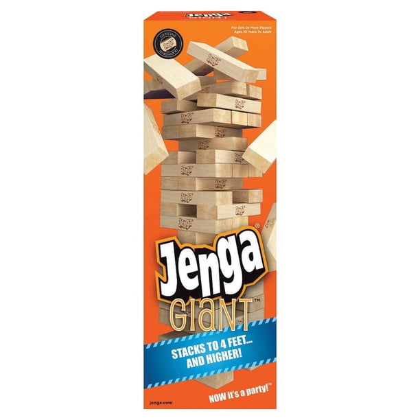 Jenga Giant Genuine Hardwood Stacking Game - Walmart Business Supplies Jenga Giant Genuine Hardwood Stacking Game - Walmart Business Supplies