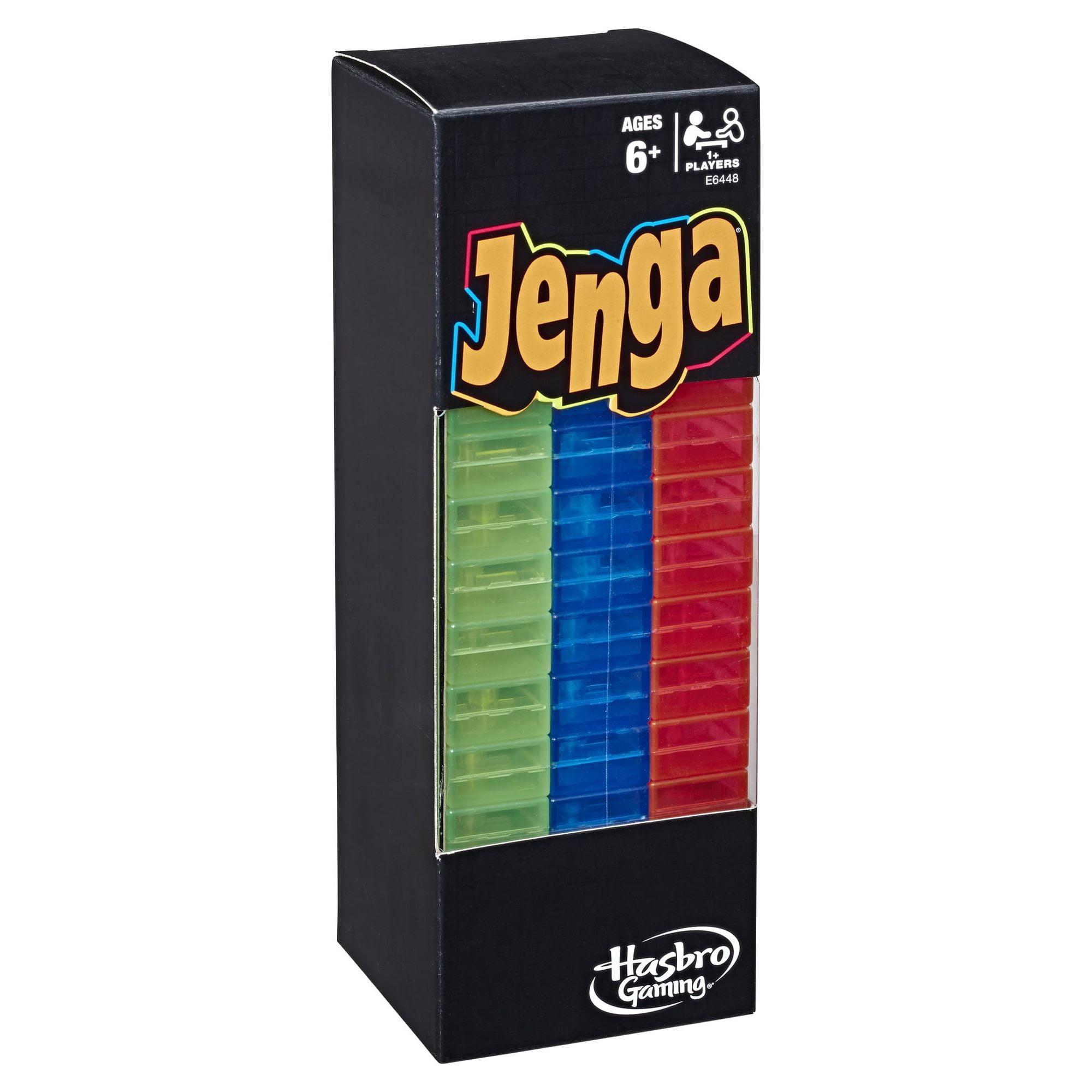 Jenga Neon Pop Building Blocks Tumbling Tower Game