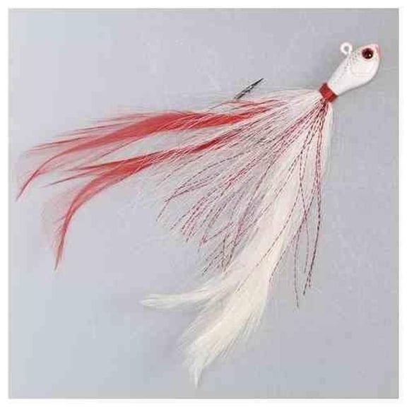 Jenko Big Wig Magnum Hair Jig, Bleeding Shad, 1 oz