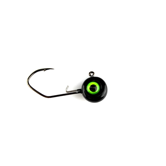 Jenko Slasher Crappie Jig Head, Black, 1/16 oz