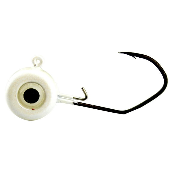 Jenko Slasher Crappie Jig Head, White, 1/4 oz