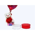 thumbnail image 1 of JenlyFavors 4.5 Inch Round Plastic Clear Red Favor Box with Lid - 12 Pieces, 1 of 1