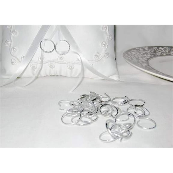 JenlyFavors Wedding Silver Aluminum Favors Decoration, Set of 144