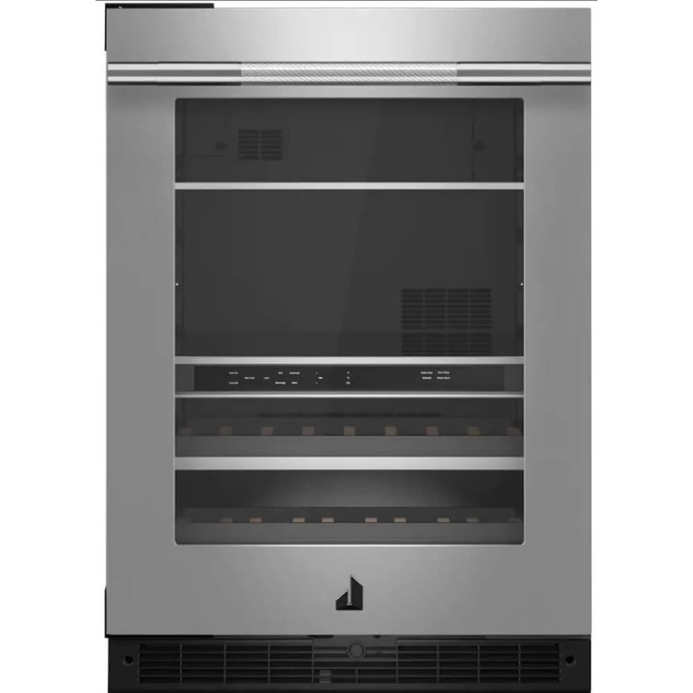 Jenn-Air JUBFL242HL 13 Bottle Stainless Steel Built-In Dual Zone Wine Refrigerator