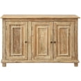 thumbnail image 1 of Jenna 3-Door Solid Wood Sideboard in Distressed Natural Finish, 1 of 6