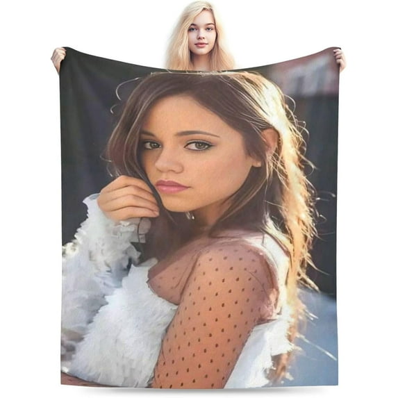 Jenna Actors Ortega Blanket Throw Blanket Soft Microfiber Blankets for Living Room Couch Sofa Bedroom 40"x30"