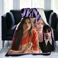 thumbnail image 1 of Jenna Actors Ortega Blanket Throw Blanket Soft Microfiber Blankets for Living Room Couch Sofa Bedroom 50"x40", 1 of 6