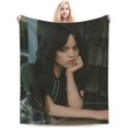 thumbnail image 1 of Jenna Actors Ortega Blanket Throw Blanket Soft Microfiber Blankets for Living Room Couch Sofa Bedroom 50"x40", 1 of 1