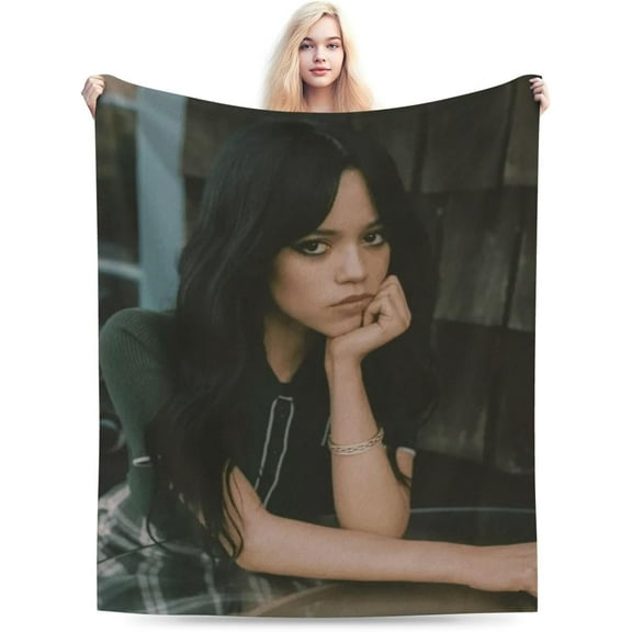Jenna Actors Ortega Blanket Throw Blanket Soft Microfiber Blankets for Living Room Couch Sofa Bedroom 50"x40"