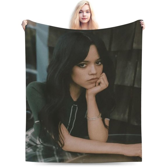 Jenna Actors Ortega Blanket Throw Blanket Soft Microfiber Blankets for Living Room Couch Sofa Bedroom 50"x40"