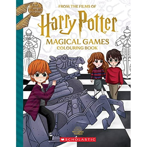 Pre-Owned Magical Games Coloring Book (Harry Potter) (Paperback) 1338890603 9781338890600