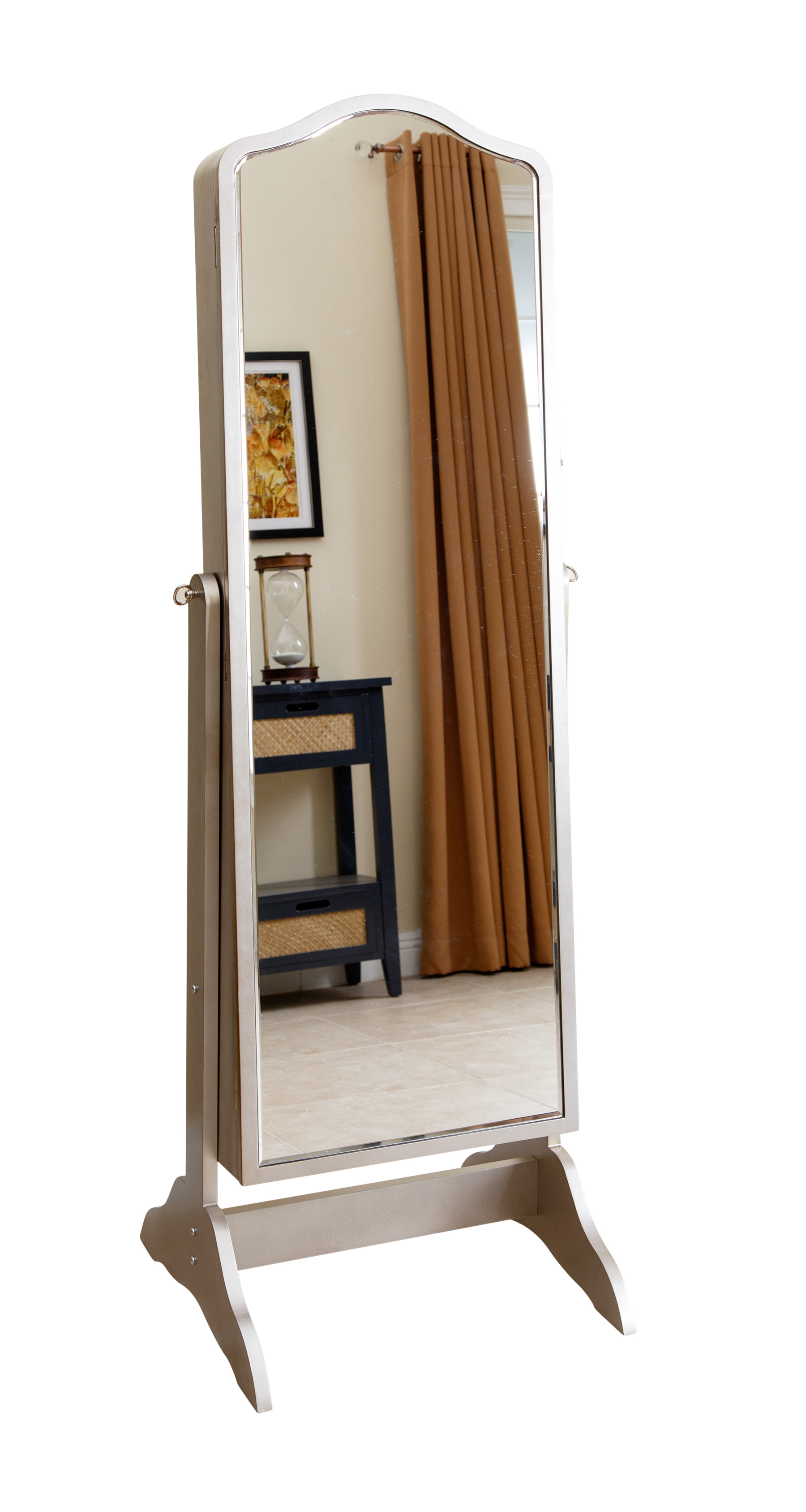 Jenna FloorStanding Mirror and Jewelry Armoire