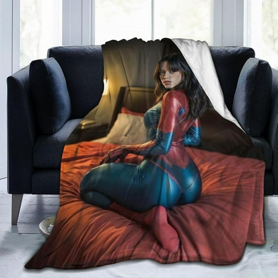 Jenna Ortega Blanket Anti-Pilling Throw Blanket Plush Blanket Lightweight & Ultra-Soft, Warm & Comfy Flannel Fleece Blanket for Couch, Bed, Sofa, 60x80