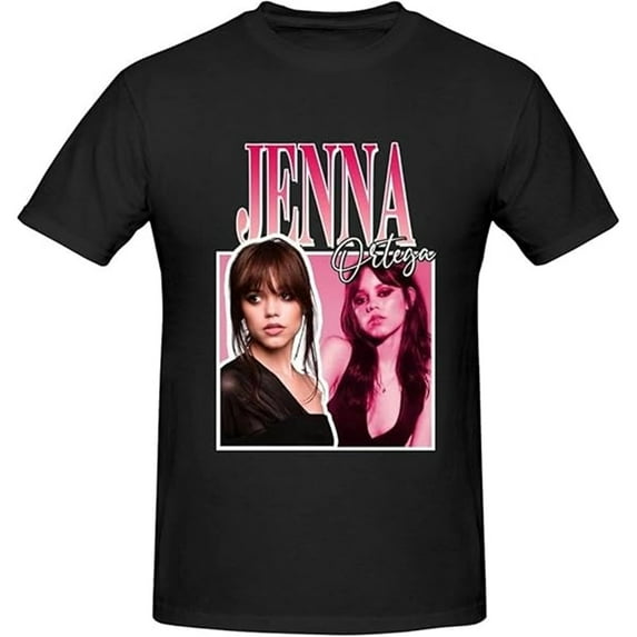 Jenna Ortega Merch T-shirt Classic Print Fashion Short Sleeves Men And Women Casual Street Wear