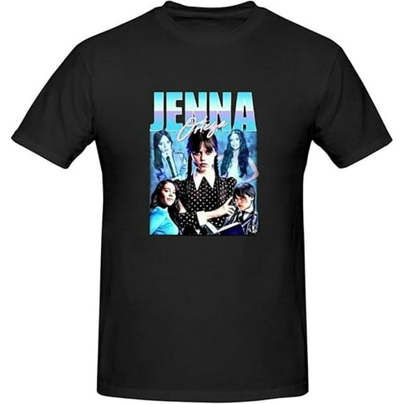Jenna Ortega Merch T-shirt Classic Print Fashion Short Sleeves Men And Women Casual Street Wear