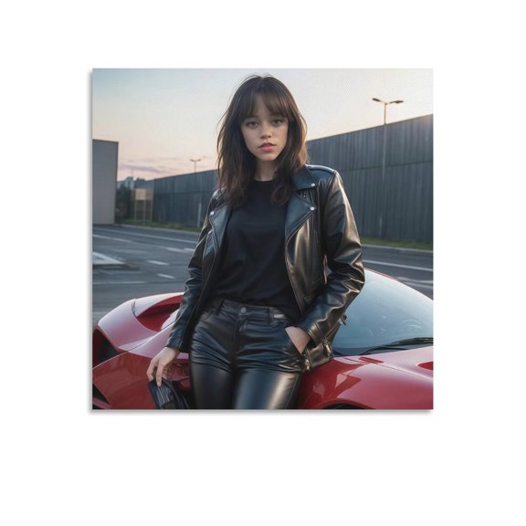 Jenna Ortega Poster (11) Canvas Wall Art Poster Decorative Bedroom Modern Home Print Picture Artworks Posters 28x28inch(70x70cm)