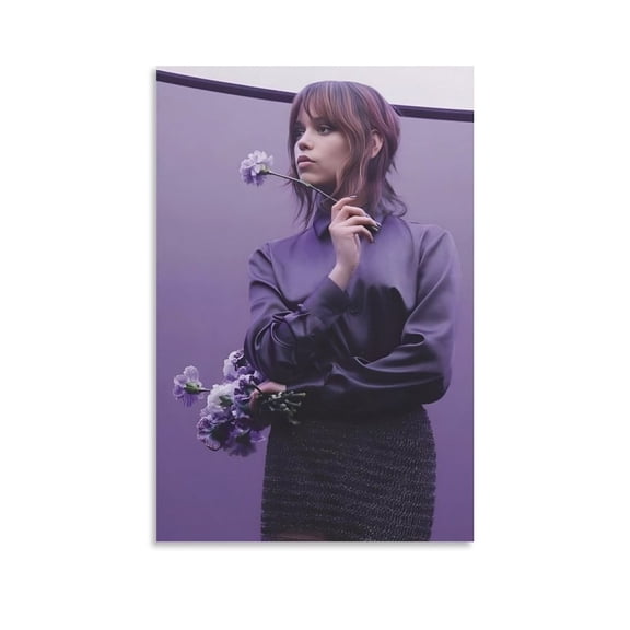 Jenna Ortega Poster (21) Canvas Poster Wall Art Picture Prints Hanging Photo Gift Decor Home Posters Artworks 16x24inch(40x60cm)