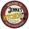 thumbnail image 1 of Jenna's Kitchen 12" Round Metal Sign Bar Game Room Wall Déco 200120040455, 1 of 1