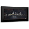 thumbnail image 1 of Jenner, Roya 14x9 Black Modern Framed Museum Art Print Titled - Abstract NYC Skyline, 1 of 5