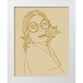 thumbnail image 1 of Jenner, Roya 20x24 White Modern Wood Framed Museum Art Print Titled - Surprised Lady, 1 of 4