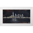 thumbnail image 1 of Jenner, Roya 24x14 White Modern Wood Framed Museum Art Print Titled - Abstract NYC Skyline, 1 of 4