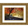 thumbnail image 1 of Jenney, Jessica 14x11 Gold Ornate Wood Framed with Double Matting Museum Art Print Titled - Under the Maple, 1 of 4