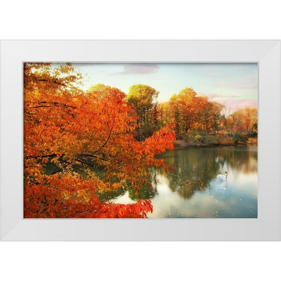 Jenney, Jessica 32x23 White Modern Wood Framed Museum Art Print Titled - Autumn Splendor