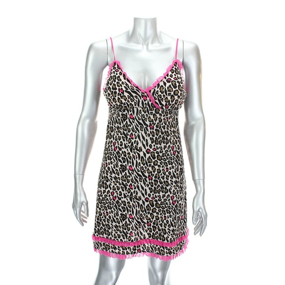 Jenni Beige Animal-Print Slip M