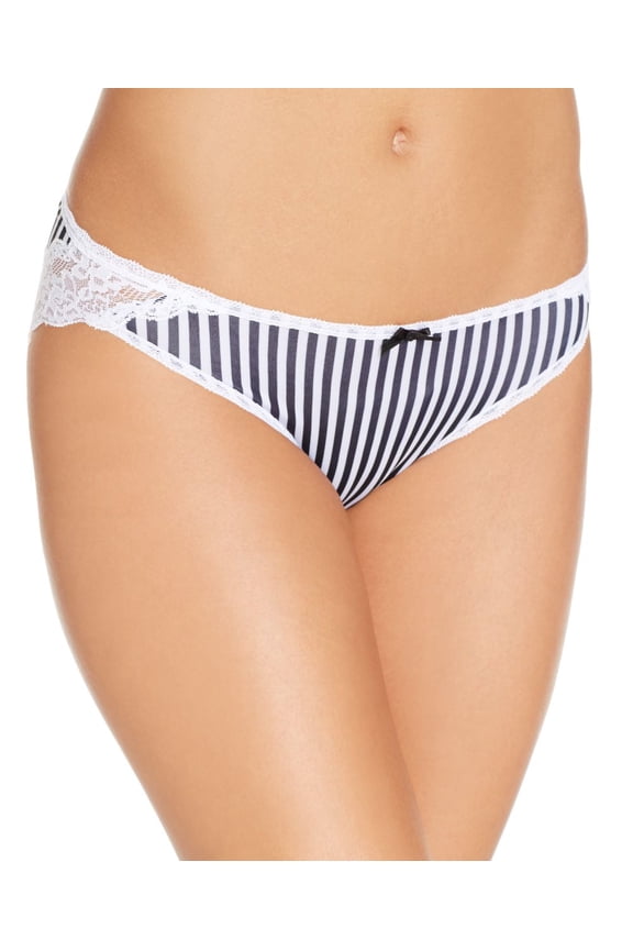 Womens Micro Lace Trim Bikini Size M