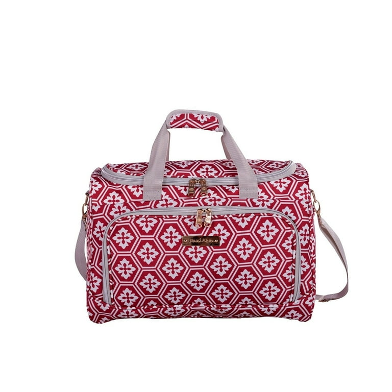 Jenni Chan Aria Polyester 17-inch Snowflake-patterned Carry-on