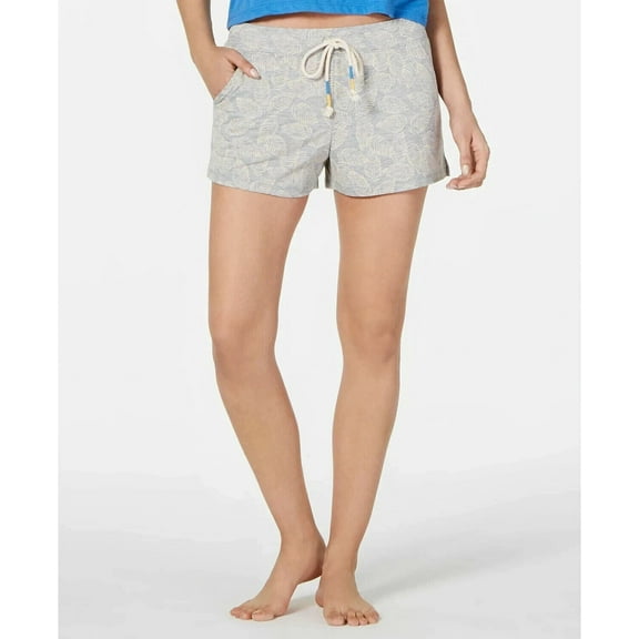 Jenni French Terry Pajama Shorts Size XXL Stamped Leaf